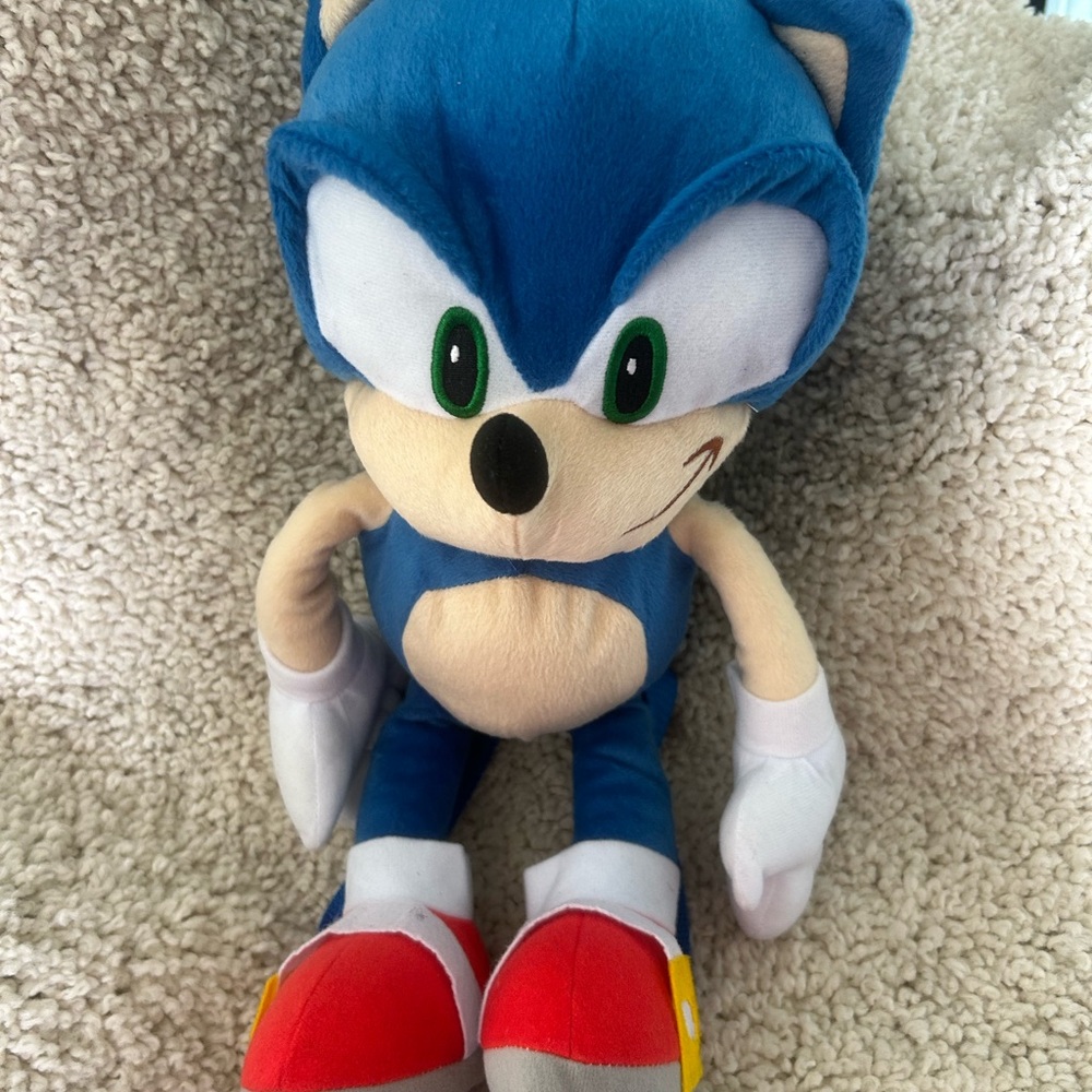 Sonic the Hedgehog Plush Toy - Blue and Red